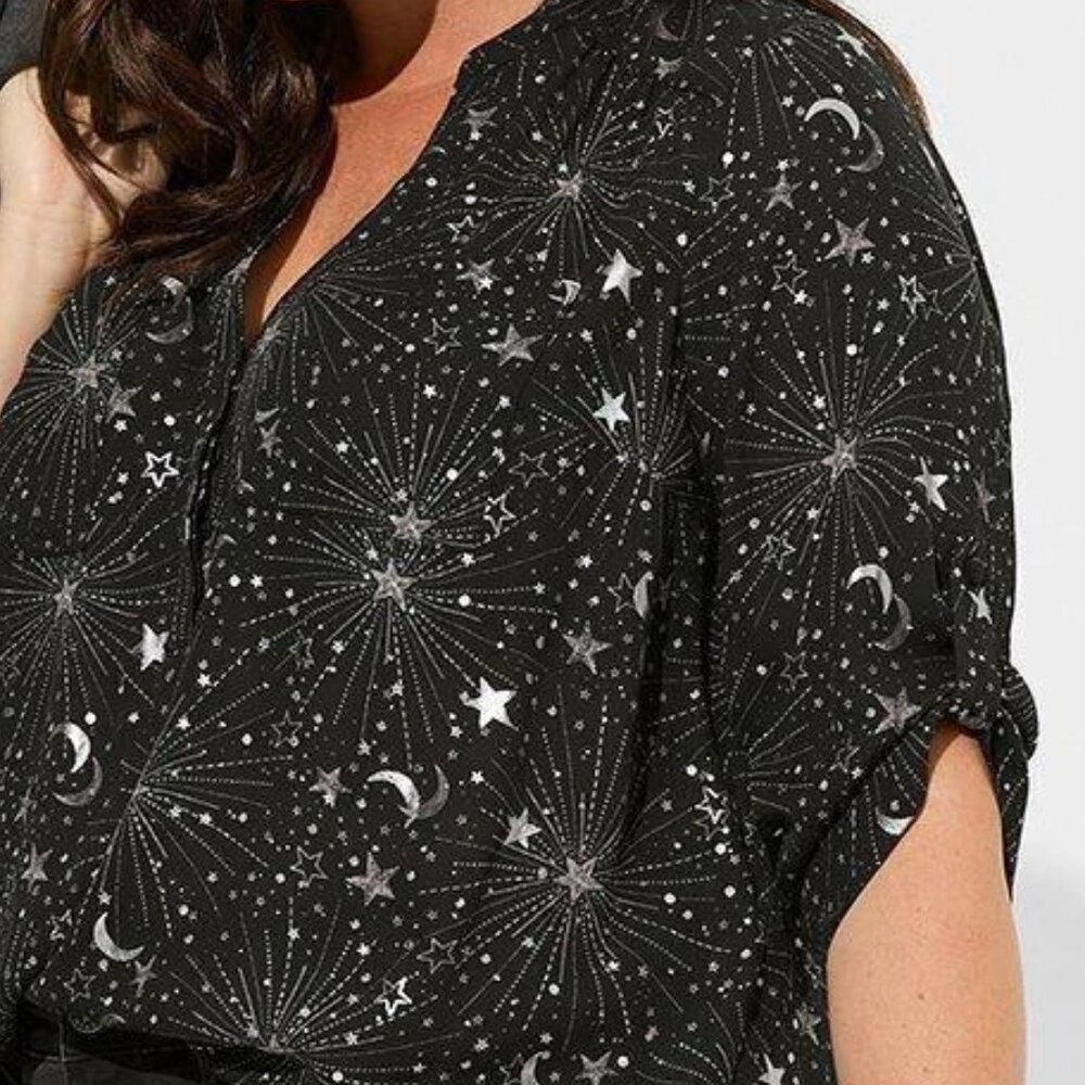 Harper Georgette Pullover 3/4 Sleeve Blouse